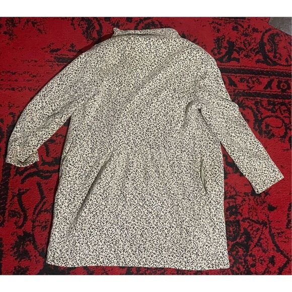 Anthropologie Cartonnier Rowan Leopard Jacket Size S Trench Coat Shimmer Sparkle - Picture 13 of 16